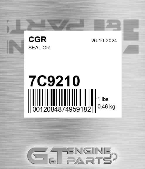 7C9210 CGR Seal Gr.