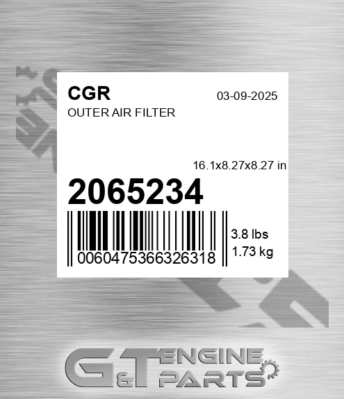 2065234 CGR Outer Air Filter