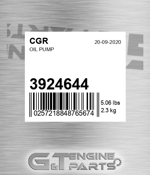 3924644 Oil Pump