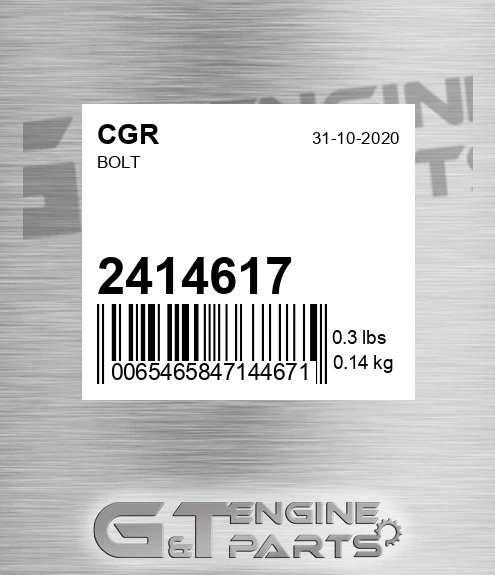 2414617 Bolt for CGR