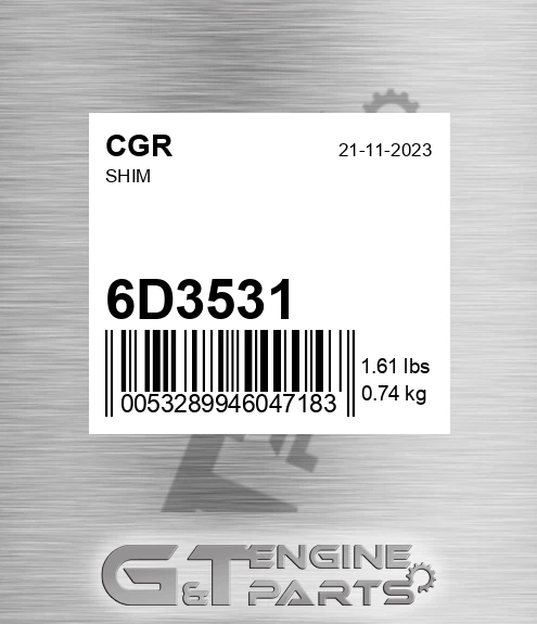 6D3531 Shim