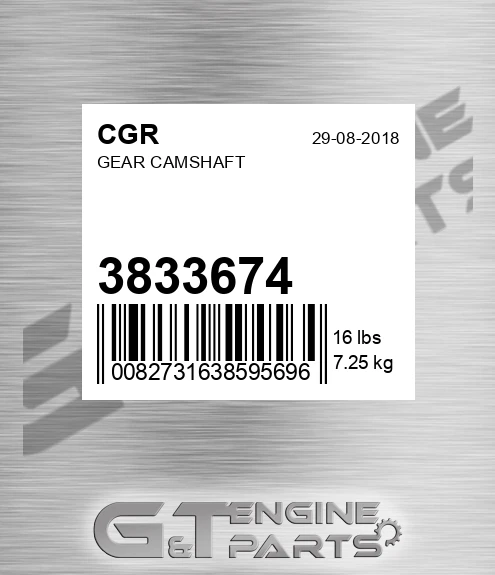 3833674 Gear Camshaft
