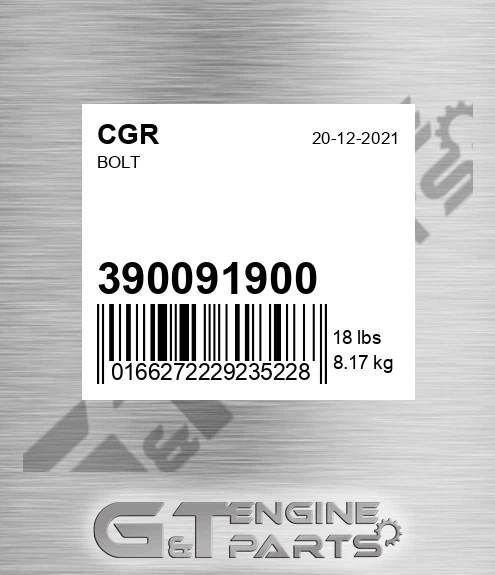 390091900 CGR Bolt