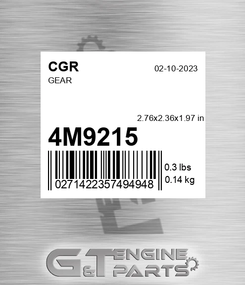 4M9215 CGR Gear