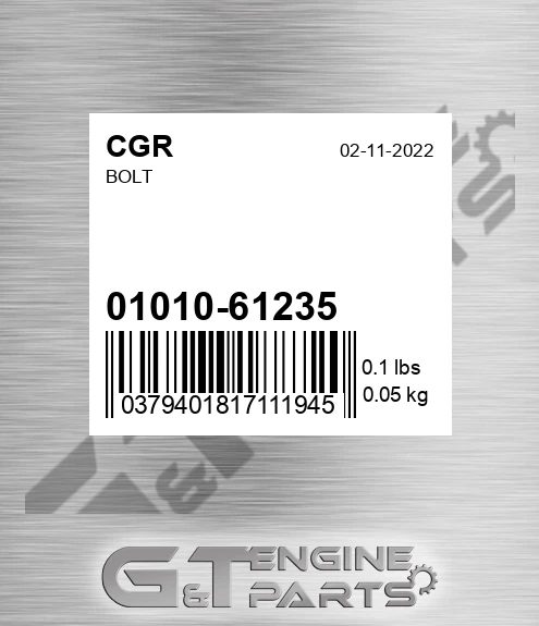 01010-61235 Bolt for CGR