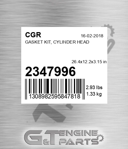 2347996 Gasket Kit, Cylinder Head