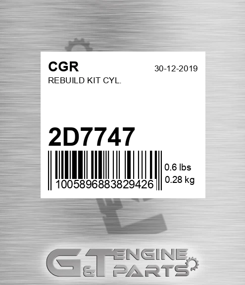 2D7747 Rebuild Kit Cyl.