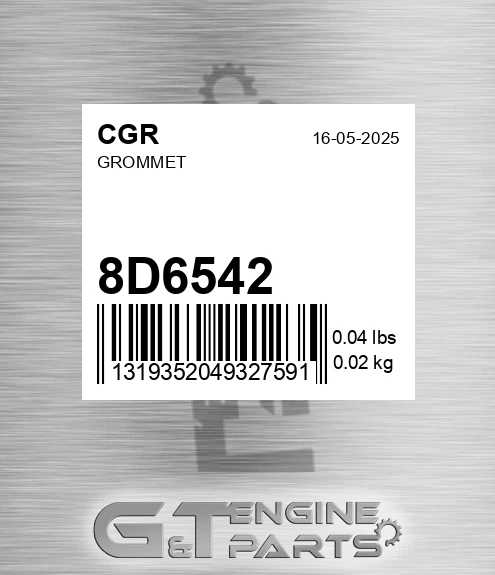 8D6542 CGR Grommet