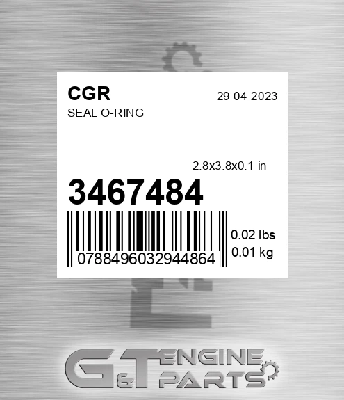 3467484 Seal O-ring