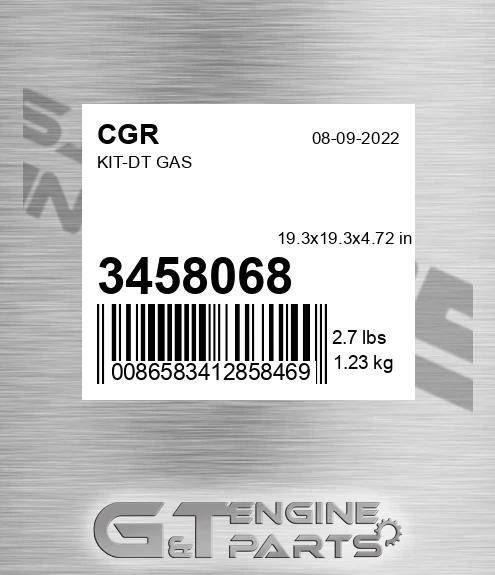 3458068 CGR Kit-dt Gas