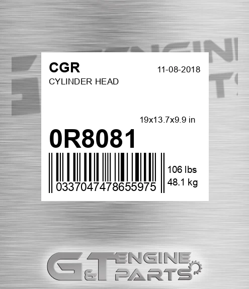 0R8081 CGR Cylinder Head