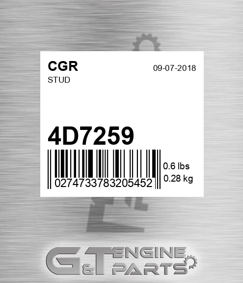 4D7259 Stud