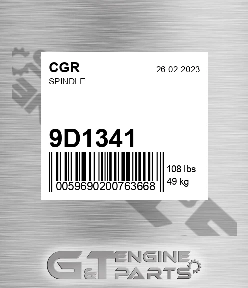 9D1341 Spindle