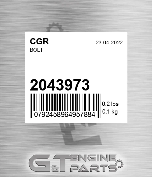 2043973 Bolt