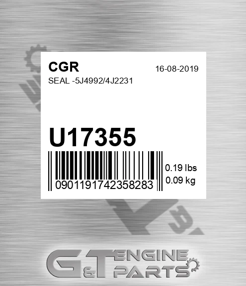 U17355 CGR Seal -5j4992/4j2231