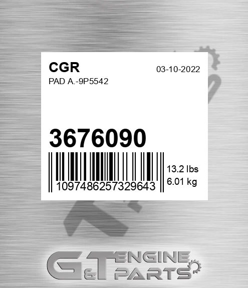 3676090 CGR Pad A.-9p5542