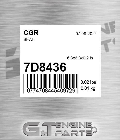 7D8436 CGR Seal
