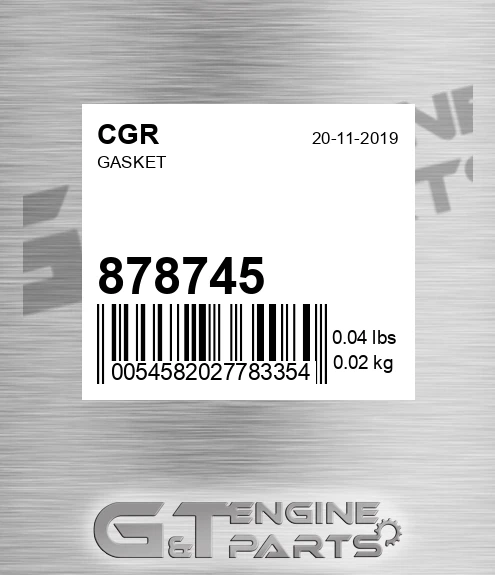 878745 Gasket