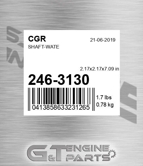 246-3130 Shaft-wate