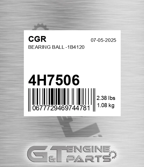 4H7506 CGR Bearing Ball -1b4120