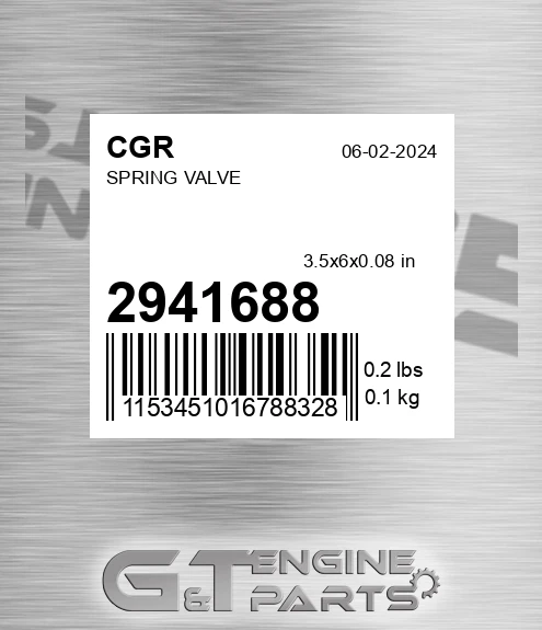 2941688 CGR Spring Valve