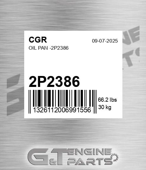 2P2386 Oil Pan -