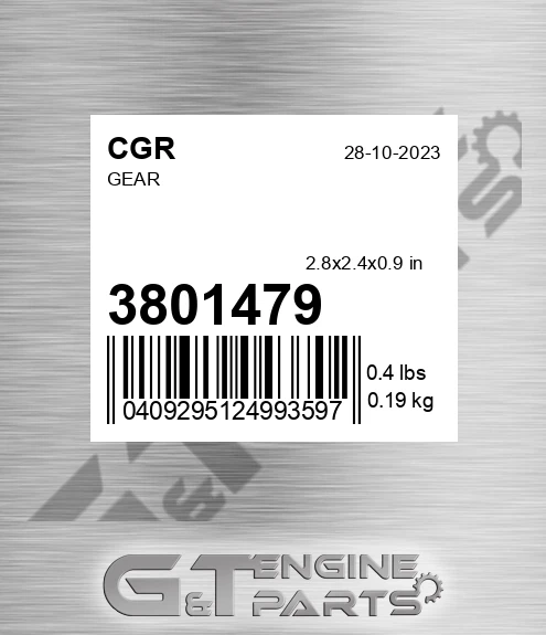 3801479 Gear for CGR