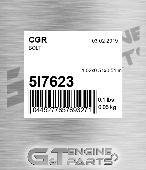 5I7623 Bolt