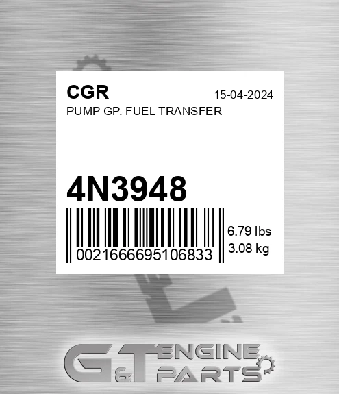 4N3948 Pump Gp. Fuel Transfer