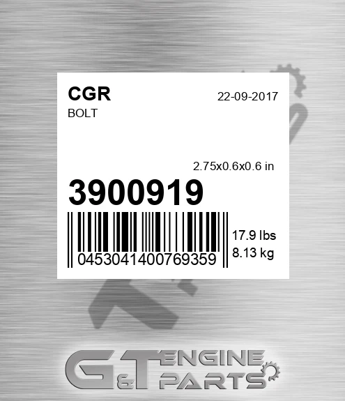 3900919 CGR Bolt