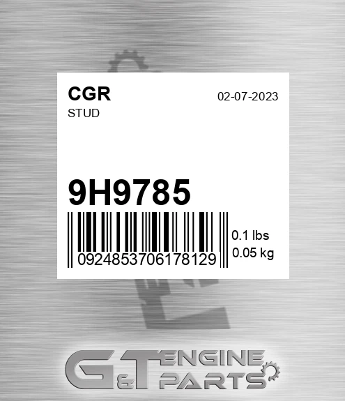 9H9785 Stud for CGR