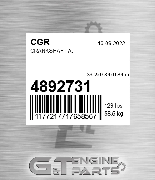 4892731 CGR Crankshaft A.