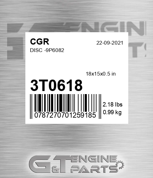 3T0618 CGR Disc -9p6082