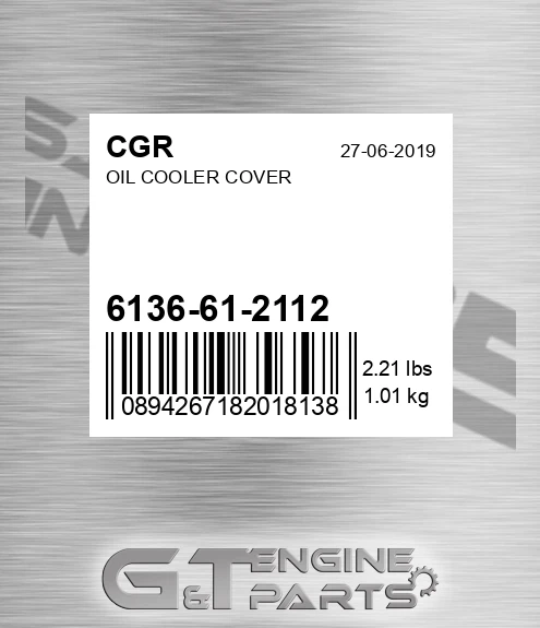 6136-61-2112 Oil Cooler Cover for CGR