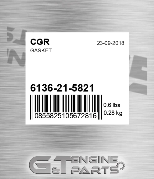 6136-21-5821 Gasket for CGR