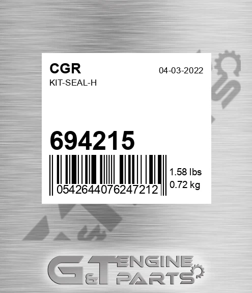 694215 CGR Kit-seal-h