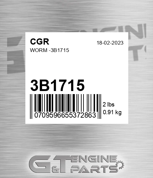 3B1715 CGR Worm -