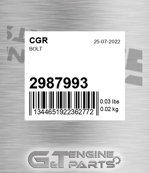 2987993 CGR Bolt