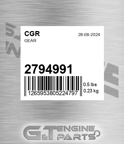 2794991 Gear for CGR