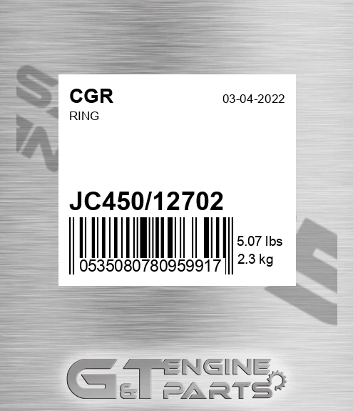JC450/12702 Ring