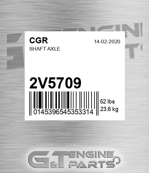 2V5709 Shaft Axle