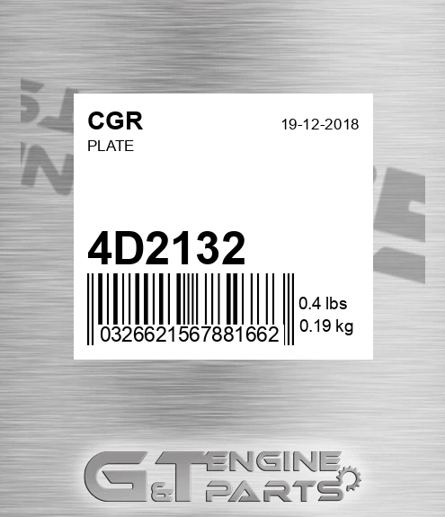 4D2132 CGR Plate