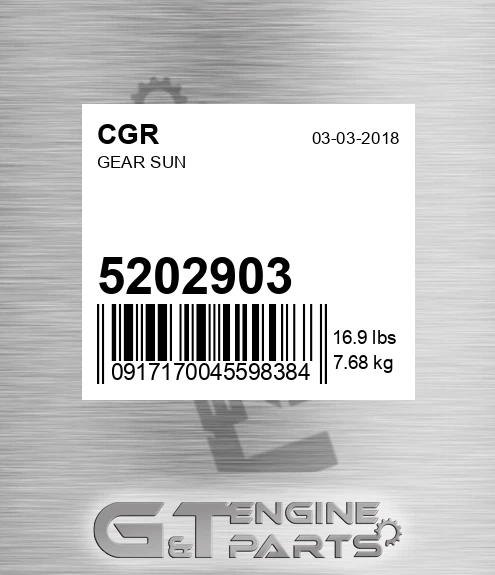5202903 Gear Sun