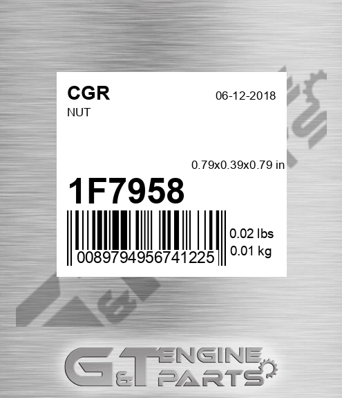 1F7958 CGR Nut