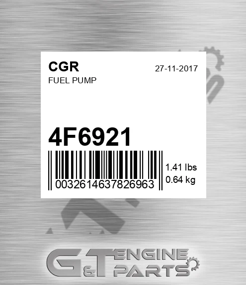 4F6921 CGR Fuel Pump
