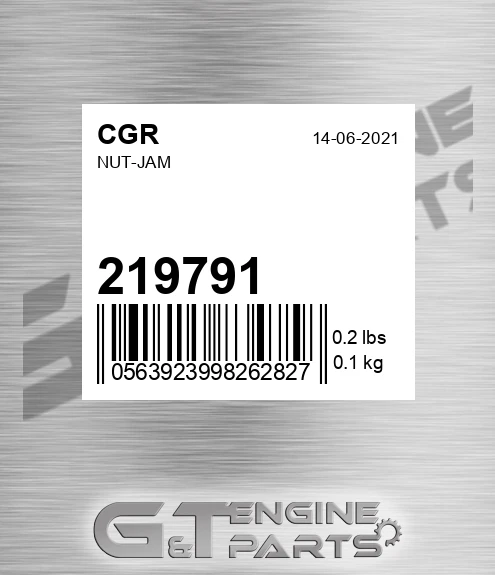219791 CGR Nut-jam