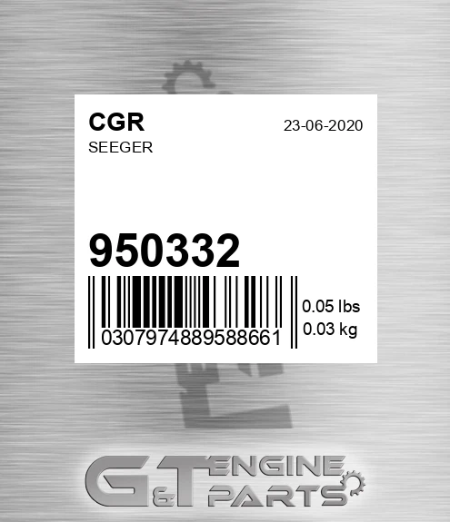 950332 CGR Seeger