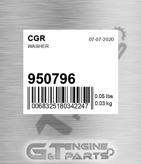 950796 Washer