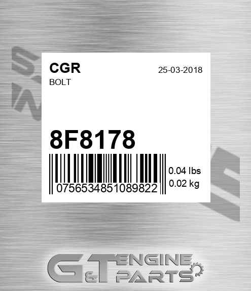 8F8178 Bolt