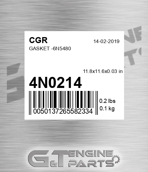 4N0214 CGR Gasket -6n5480